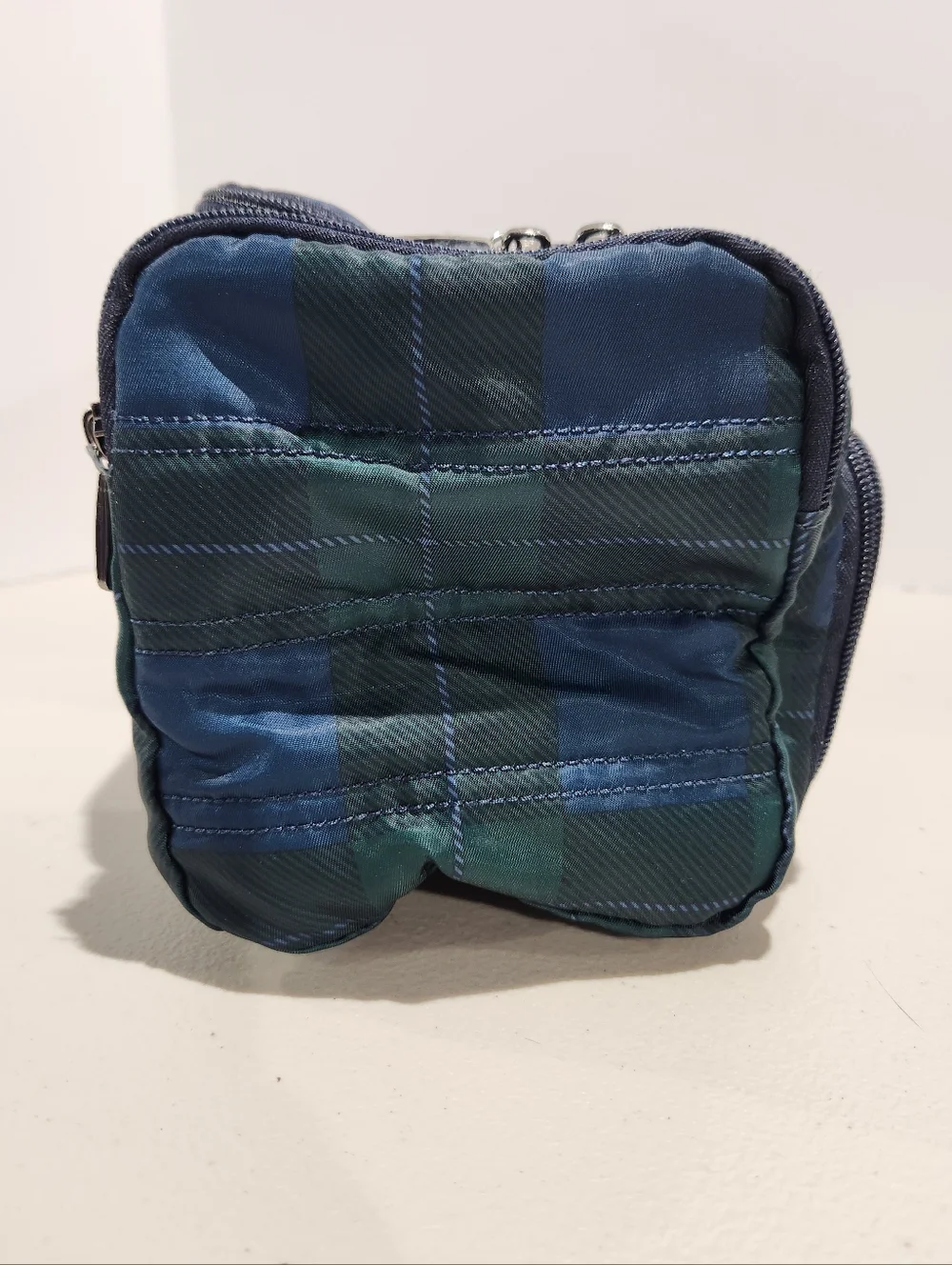Lug XL Trolley Bag Cosmetic Toiletry Bag Green Navy Plaid